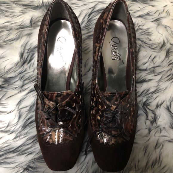 CARLOS SANTANA DARING HEELS PUMPS SNAKE SKIN. NWOT - Picture 5 of 6